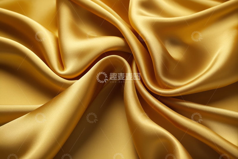 高清大图下载【趣麦麦图】金色丝绸织物特写