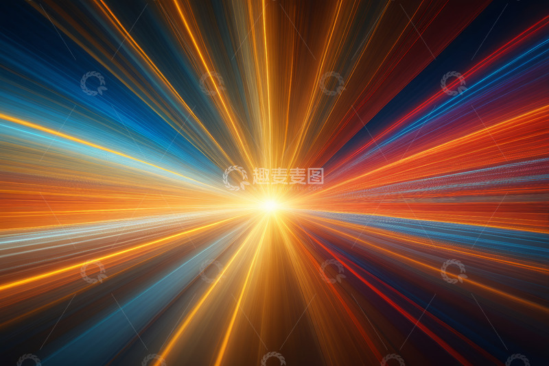 高清大图下载【趣麦麦图】放射状炫光抽象背景素材