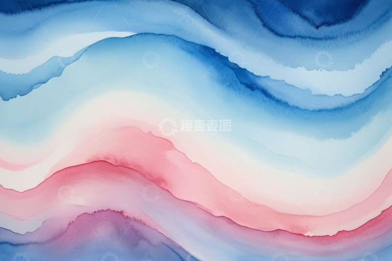 高清大图下载【趣麦麦图】蓝粉渐变流体艺术背景