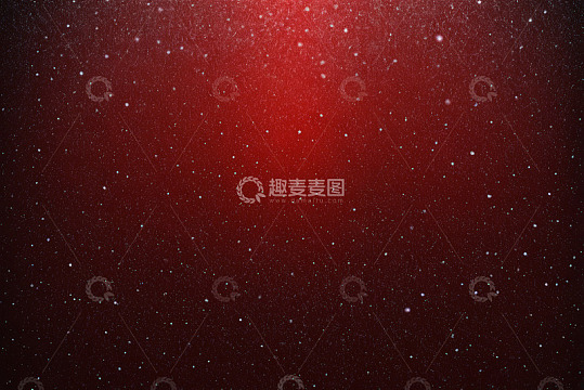 红色背景飘落雪花素材