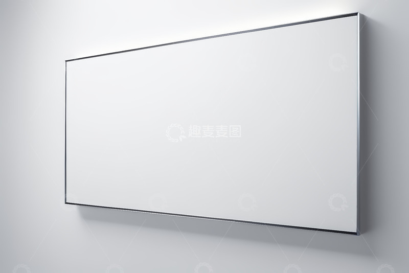 高清大图下载【趣麦麦图】空白现代风格墙面广告牌