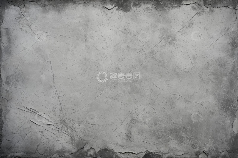 高清大图下载【趣麦麦图】灰白裂纹墙面背景纹理