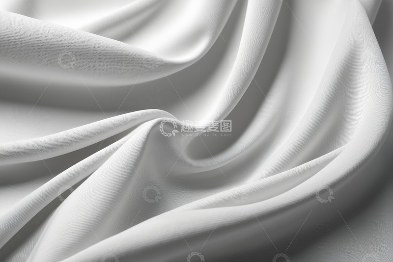 高清大图下载【趣麦麦图】白色丝绸布料质感特写