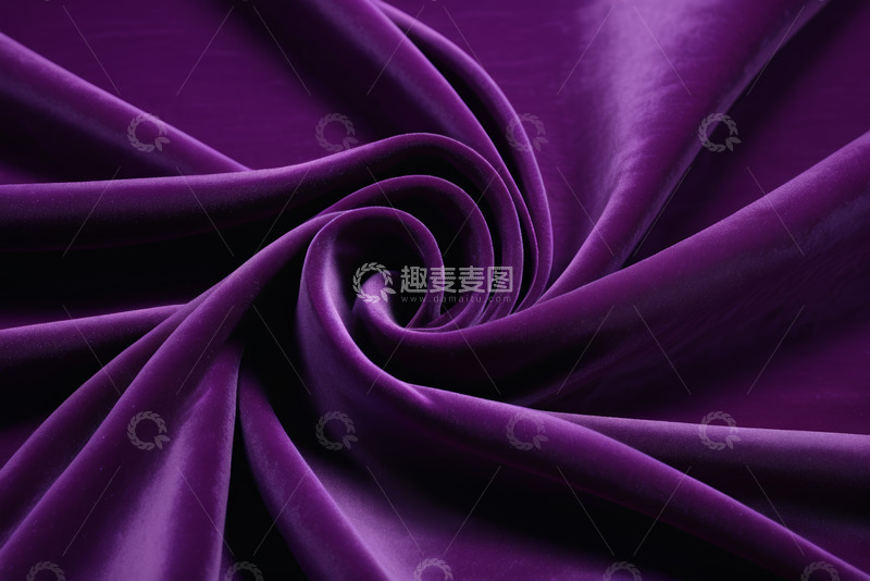 高清大图下载【趣麦麦图】紫色织物纹理特写