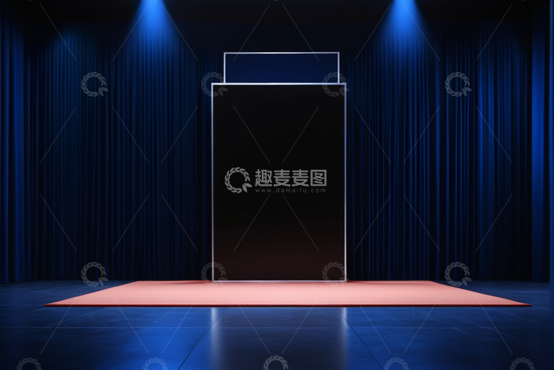 高清大图下载【趣麦麦图】舞台展示空间背景幕布
