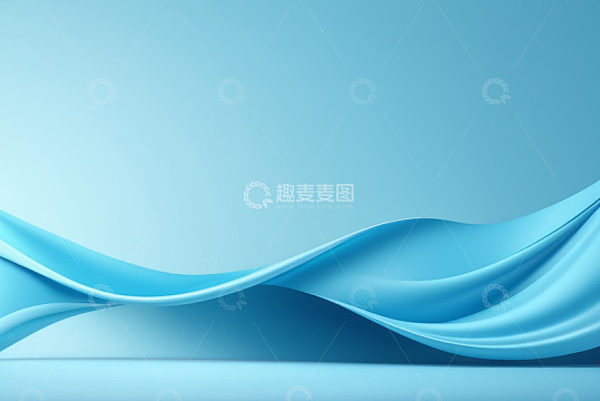 蓝色抽象波浪背景素材