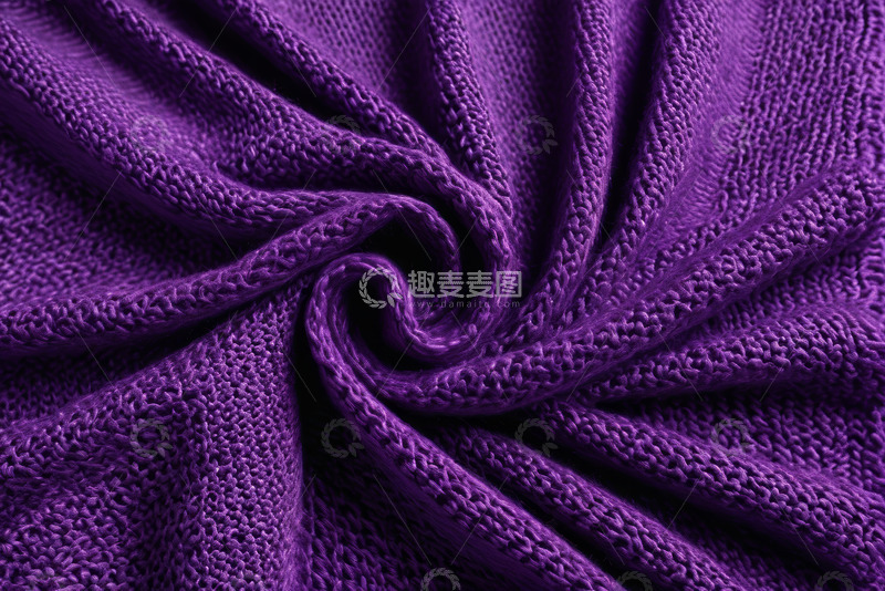 高清大图下载【趣麦麦图】紫色织物纹理特写