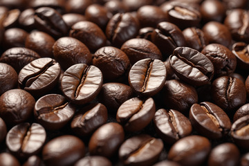 烘焙咖啡豆特写