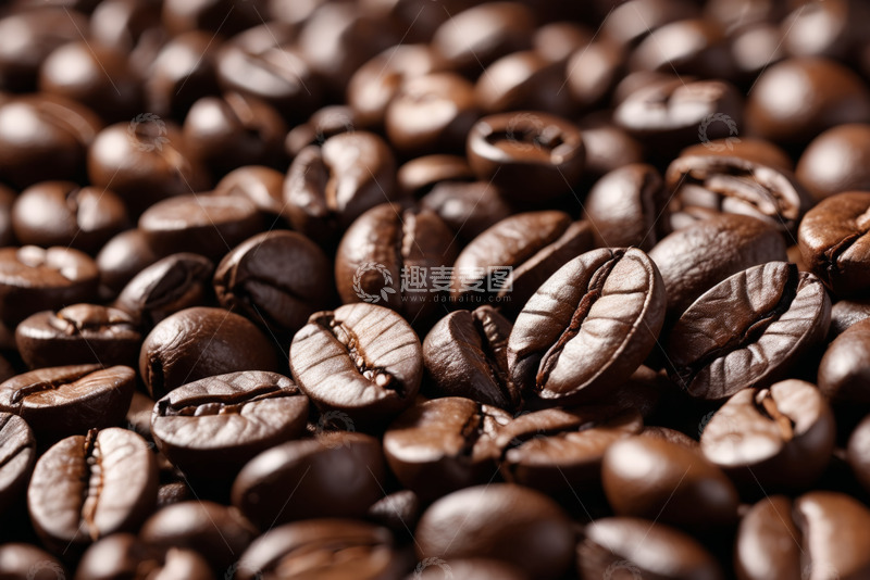 高清大图下载【趣麦麦图】咖啡豆特写素材