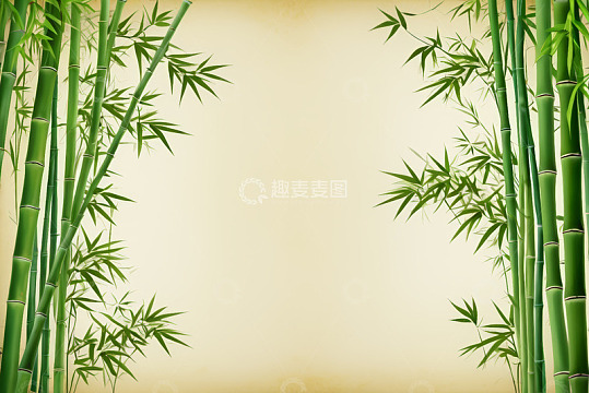 两侧竹林背景素材