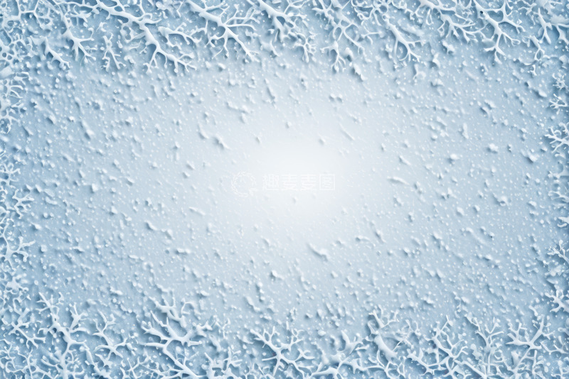 高清大图下载【趣麦麦图】蓝色雪花纹理背景素材