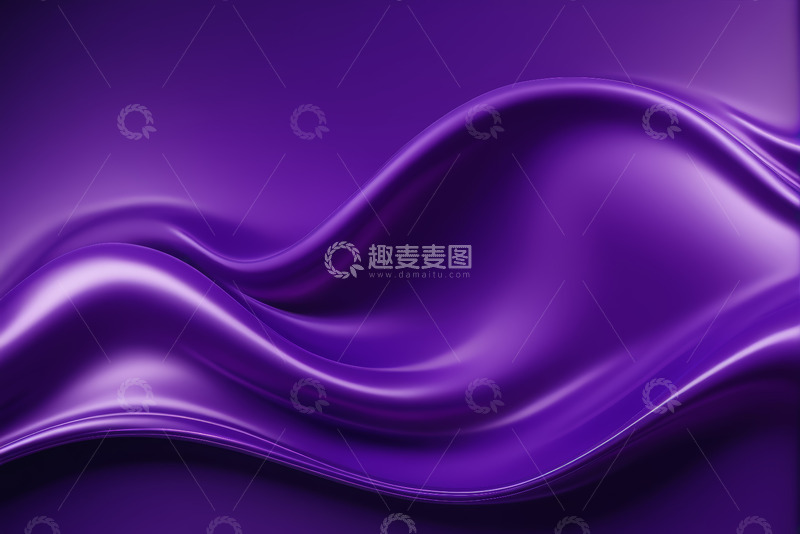 高清大图下载【趣麦麦图】紫色抽象波浪背景
