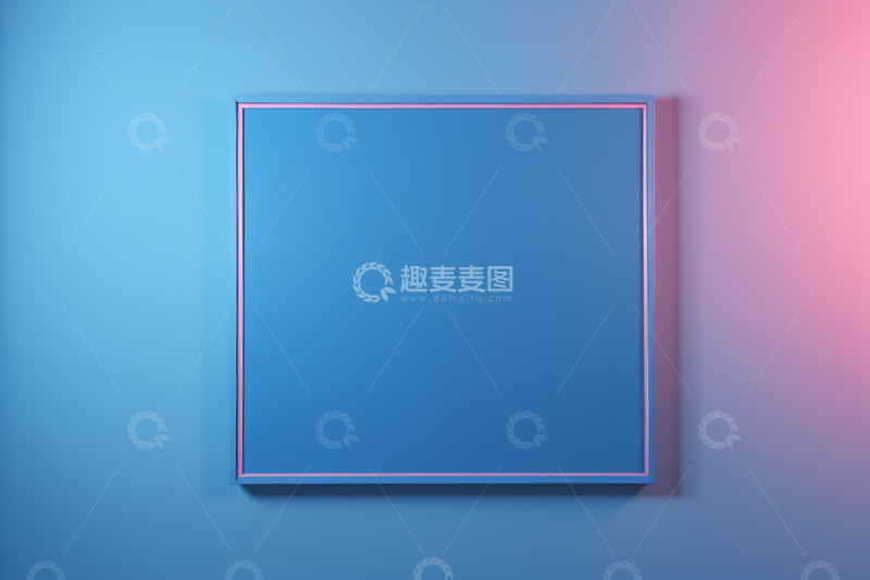高清大图下载【趣麦麦图】-渐变背景中的方形框架素材