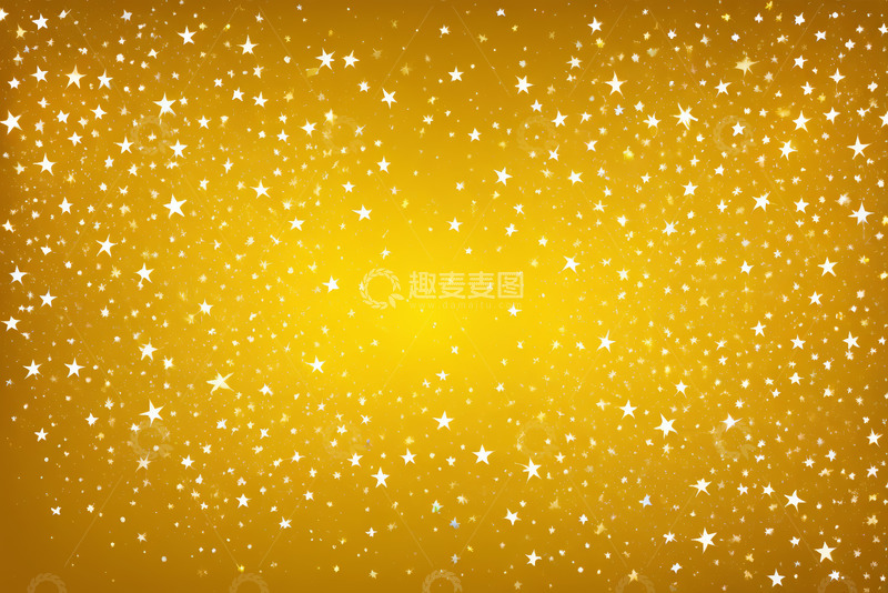 高清大图下载【趣麦麦图】金色背景闪烁星星图案