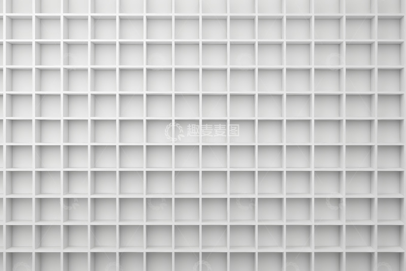 高清大图下载【趣麦麦图】白色几何方格背景素材