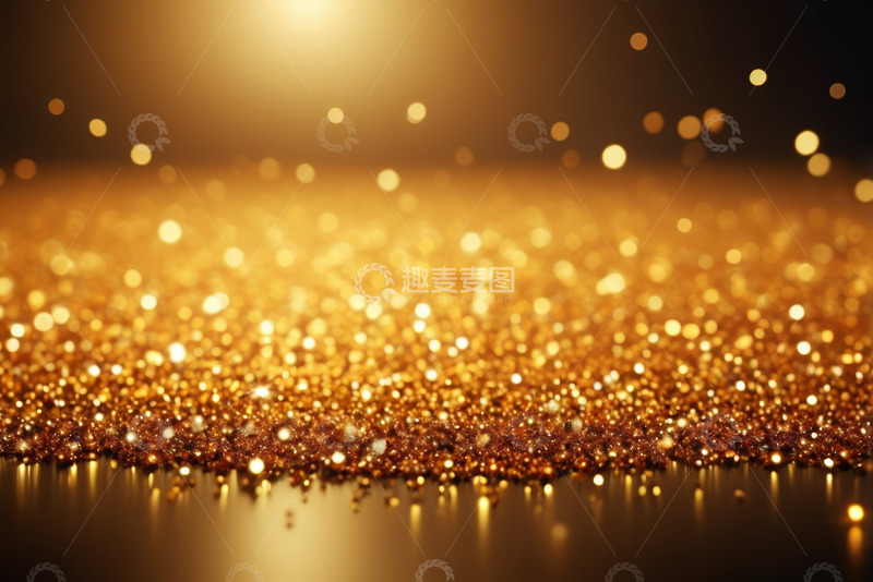 高清大图下载【趣麦麦图】金色闪光背景抽象素材