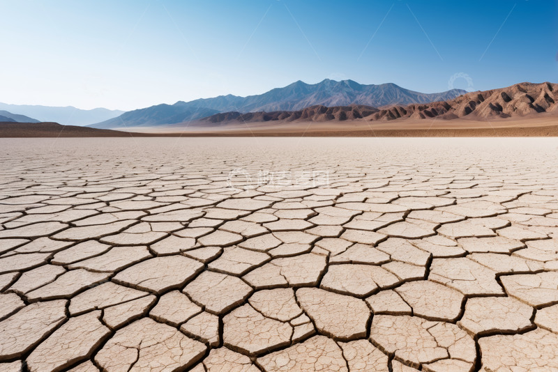 高清大图下载【趣麦麦图】干旱沙漠龟裂土地风景