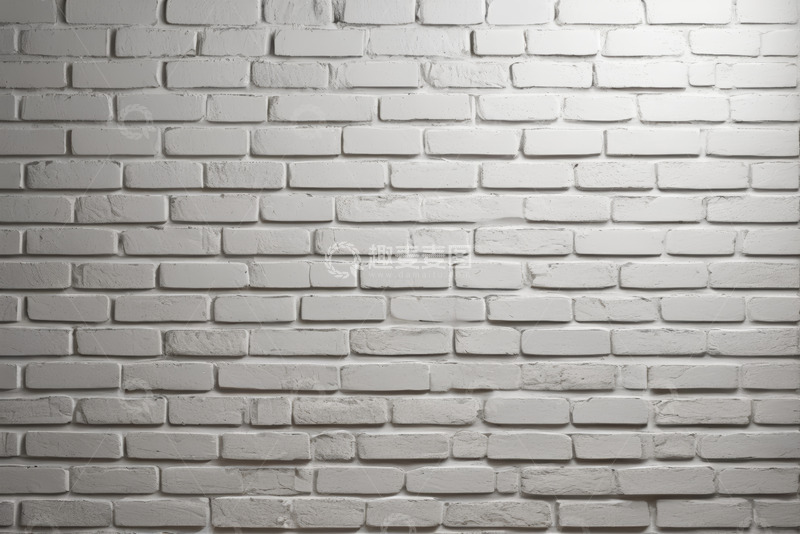 高清大图下载【趣麦麦图】白色砖墙纹理背景素材
