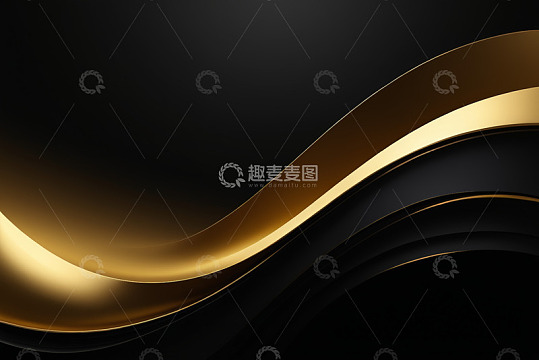 黑金风格曲线背景图