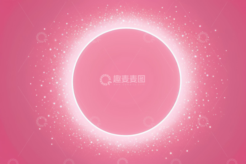 高清大图下载【趣麦麦图】粉色背景发光圆形图案