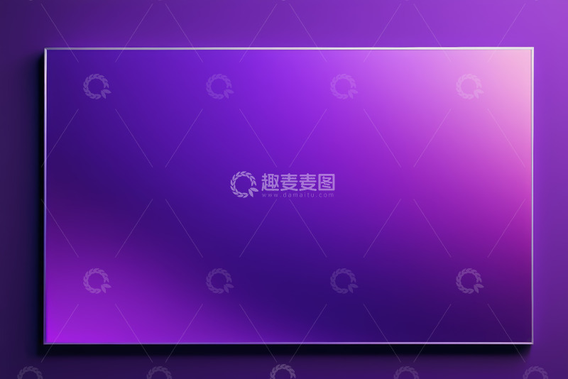 高清大图下载【趣麦麦图】紫色渐变背景矩形画面