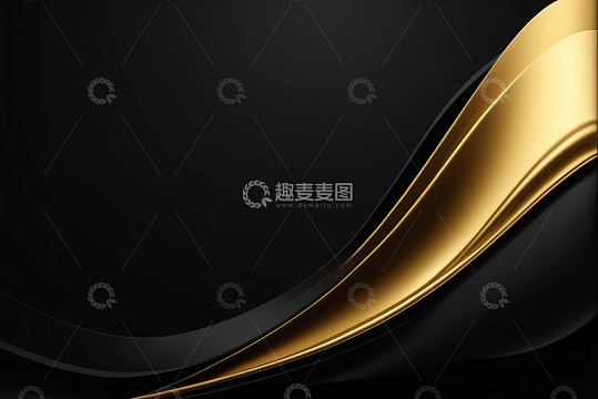 黑金风格曲线背景素材
