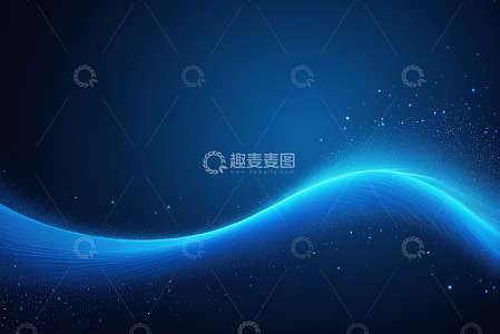 蓝色发光抽象粒子背景