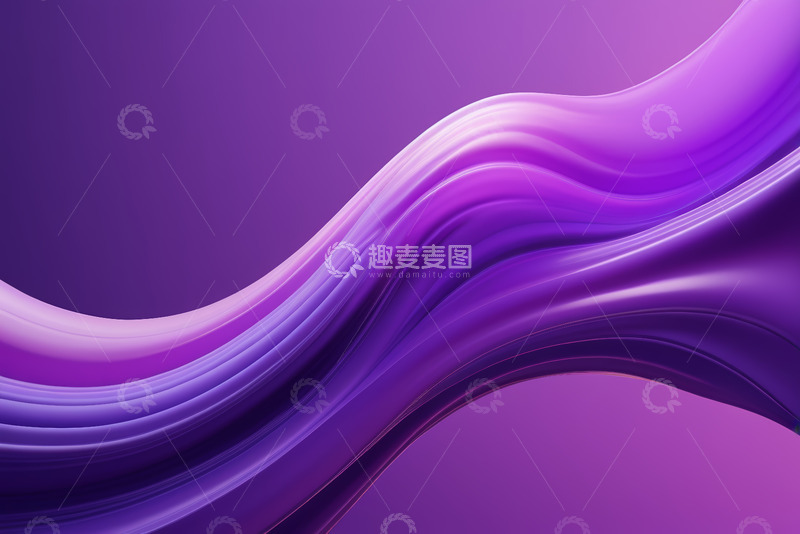 高清大图下载【趣麦麦图】紫色抽象流体背景
