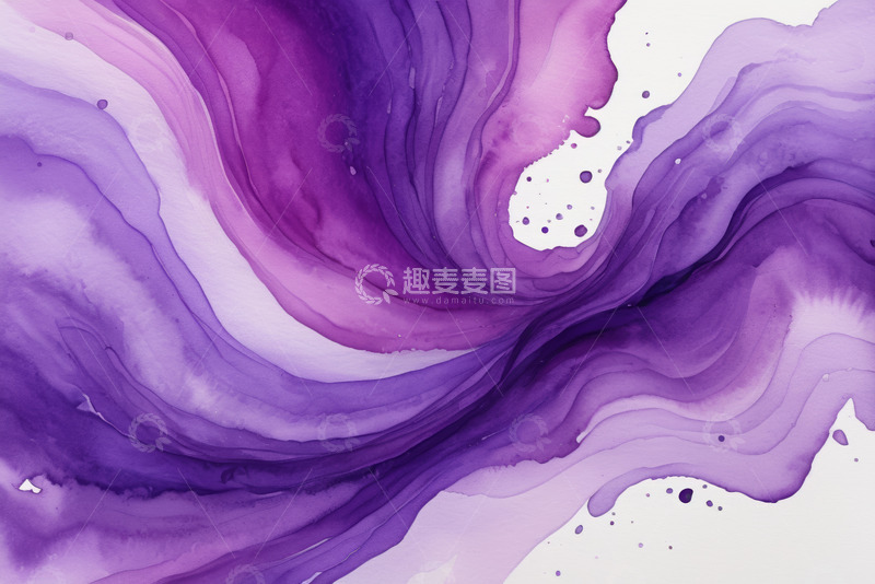 高清大图下载【趣麦麦图】紫色液体艺术纹理背景