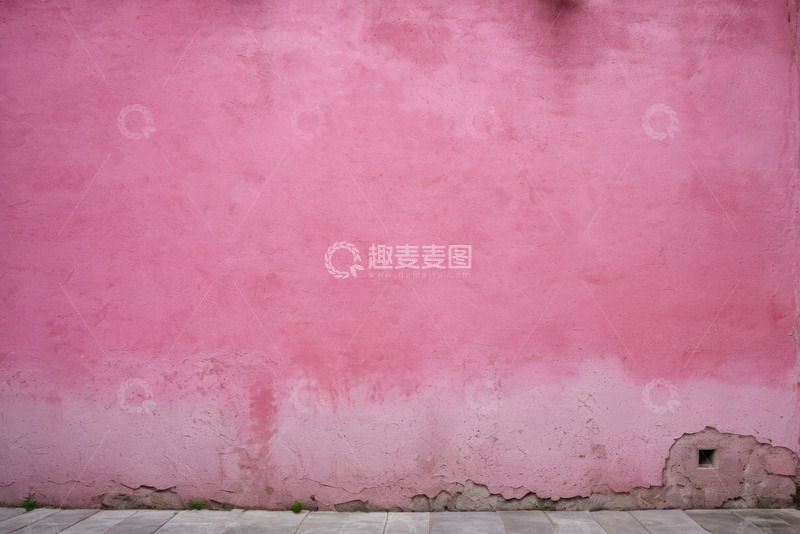 高清大图下载【趣麦麦图】粉红色斑驳墙面