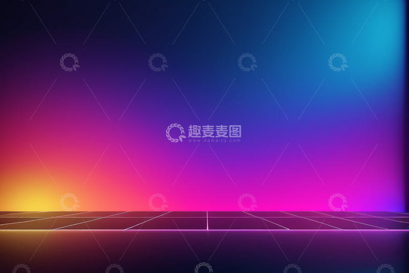 高清大图下载【趣麦麦图】渐变炫光科技感背景