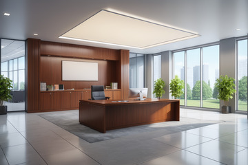 现代办公室总裁办公室场景