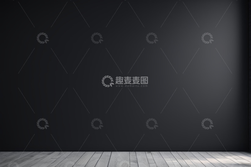 高清大图下载【趣麦麦图】深色背景木质地板空场景
