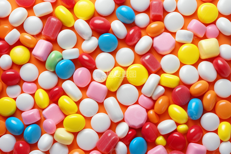 高清大图下载【趣麦麦图】多彩糖果特写
