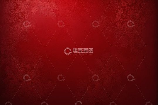 红色花纹背景图