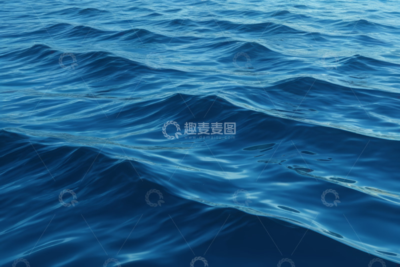 高清大图下载【趣麦麦图】蓝色海洋水面波纹素材