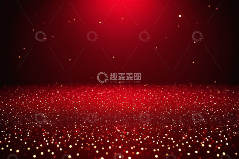 高清大图下载【趣麦麦图】红色抽象粒子背景