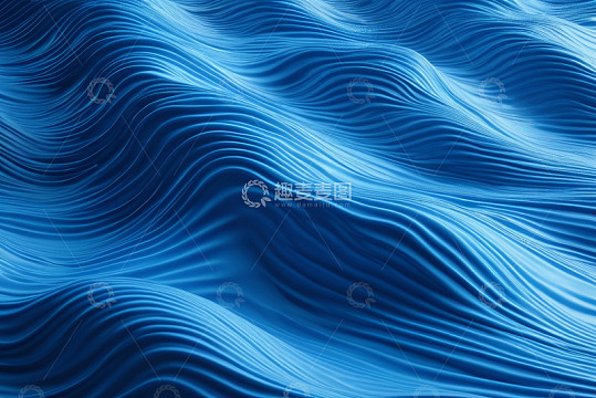 蓝色抽象波浪背景