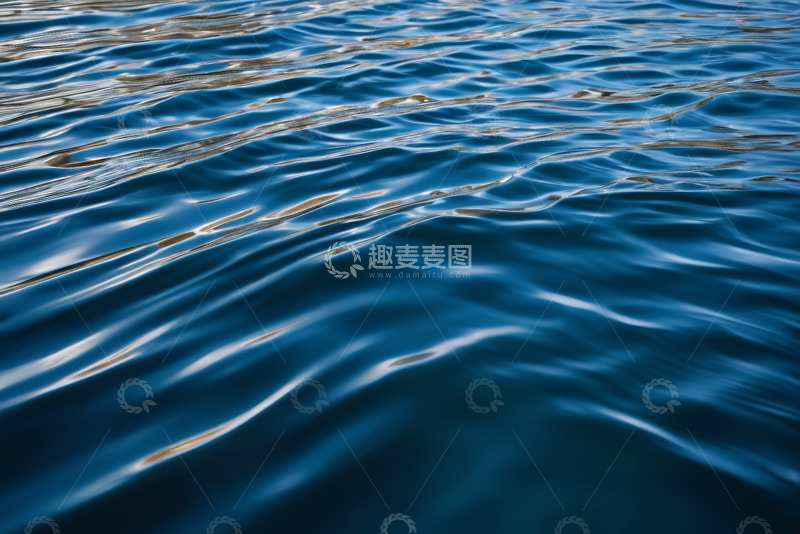 高清大图下载【趣麦麦图】蓝色水面波纹自然景观