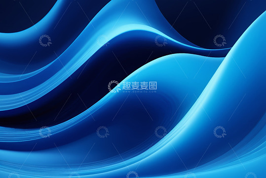 蓝色抽象波浪背景
