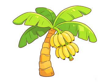 结着香蕉的香蕉树