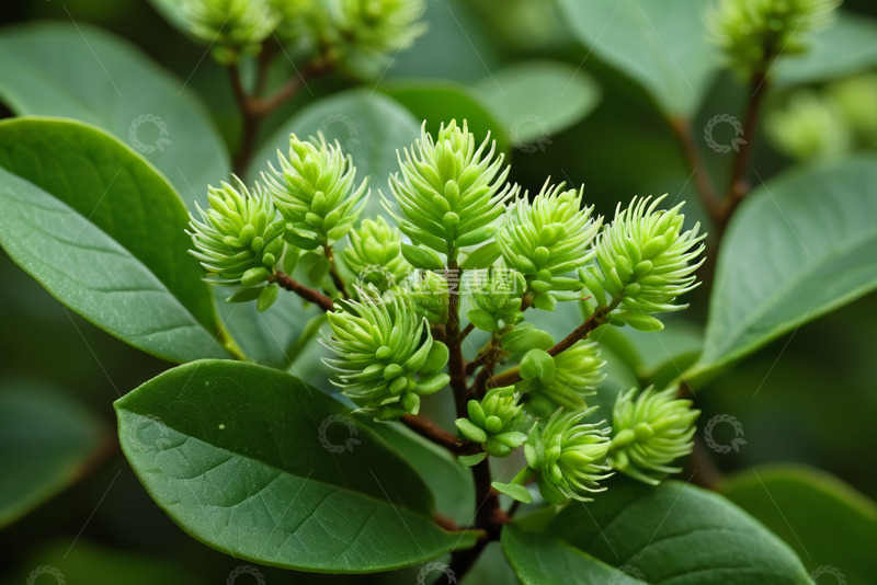 高清大图下载【趣麦麦图】绿色植物花卉特写