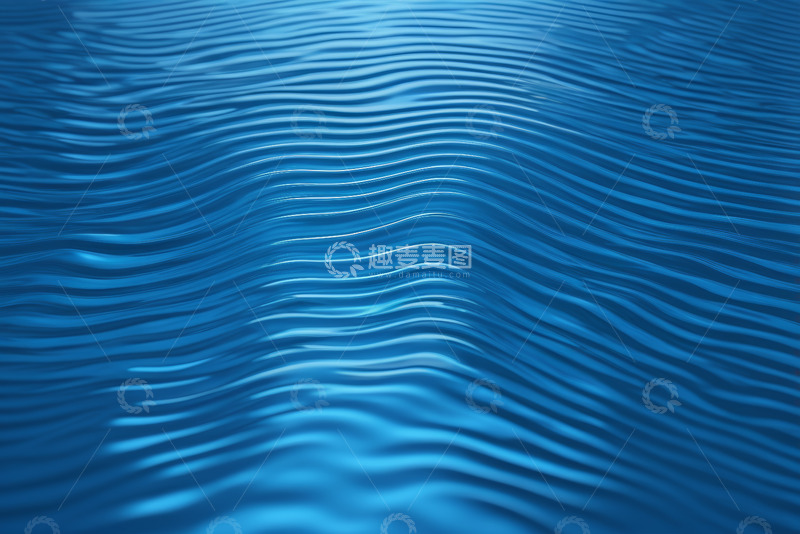 高清大图下载【趣麦麦图】蓝色水波水面纹理