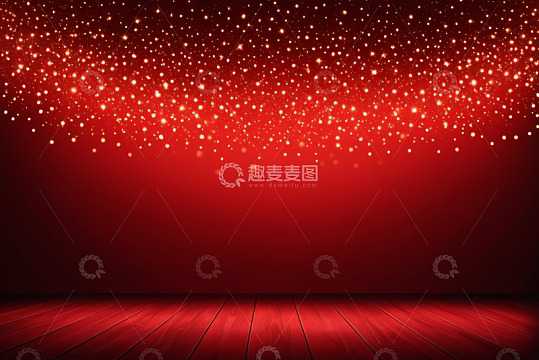 红色背景粒子光斑素材