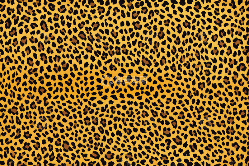高清大图下载【趣麦麦图】豹纹图案背景纹理素材