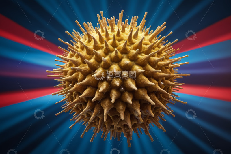 高清大图下载【趣麦麦图】病毒特写图像