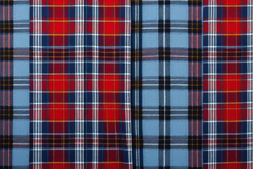 红蓝格子织物纹理素材