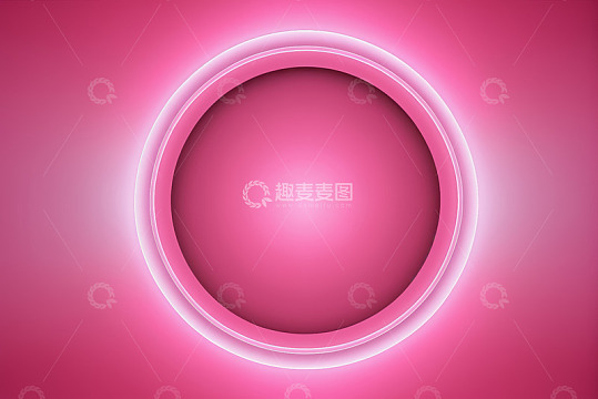 粉色发光环形背景素材