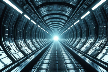 未来科技感隧道通道