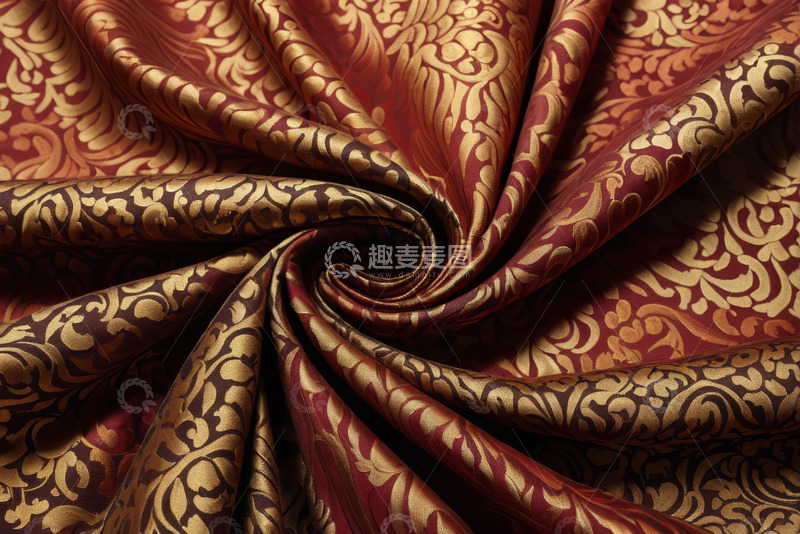 高清大图下载【趣麦麦图】花纹装饰织物特写